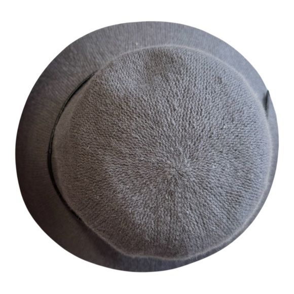 OLD NAVY Gray Fedora Bucket Hat with Black Bow Trim Women’s OS - Picture 3 of 6